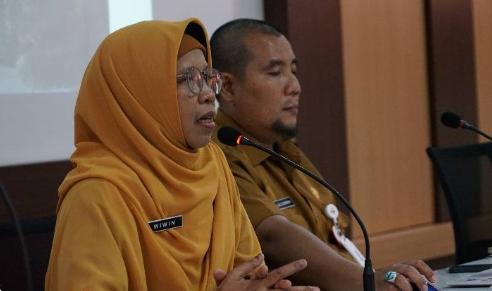 Rapat pembahasan Manajemen Risiko di Aula Matahari Gedung Manajemen